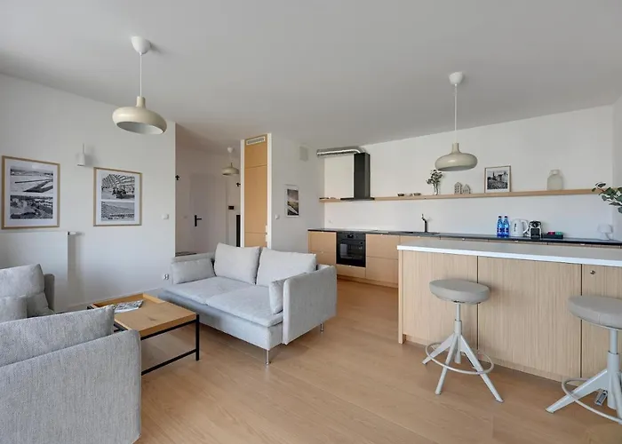 Tarasy Baltyku Seaside, Sauna, Gym & Free Parking By Downtown Гданьск