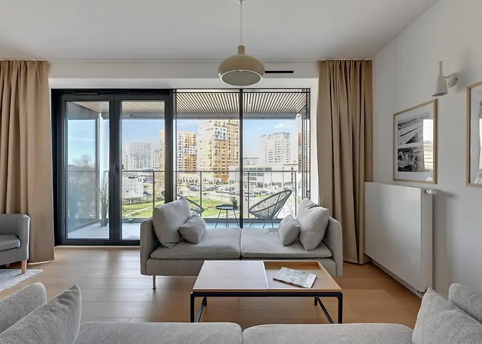 Апартаменты Tarasy Baltyku Seaside, Sauna, Gym & Free Parking By Downtown *