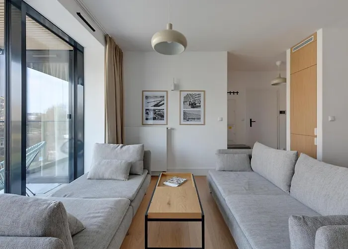 Tarasy Baltyku Seaside, Sauna, Gym & Free Parking By Downtown Гданьск