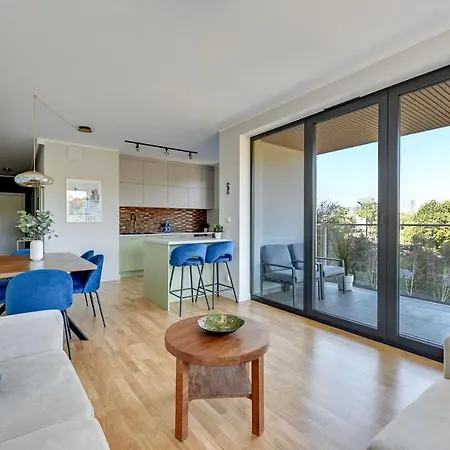 아파트 Tarasy Baltyku Seaside, Sauna, Gym & Free Parking By Downtown 그단스크