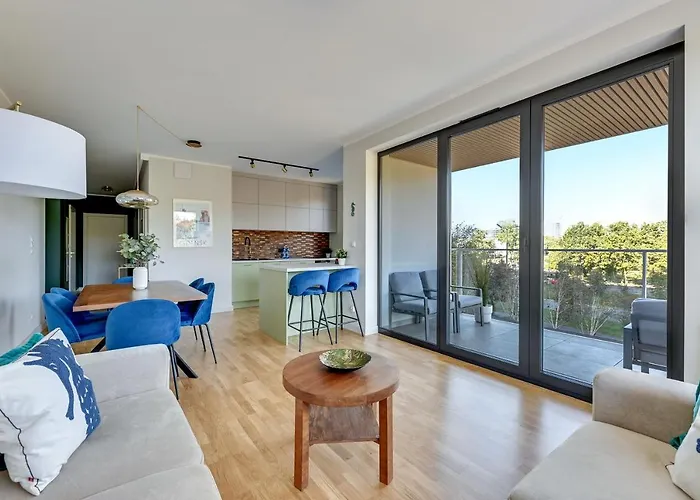 Apartment Tarasy Baltyku Seaside, Sauna, Gym & Free Parking By Downtown Danzig